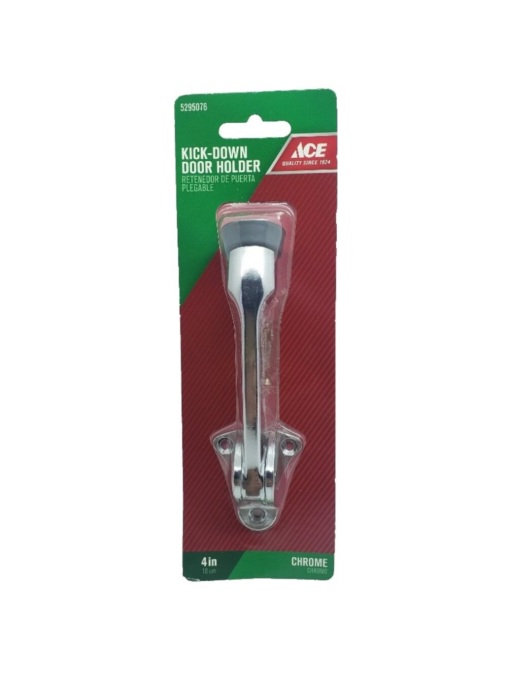 ACE Kick Down Door Holder Chrome   4"  #5295076